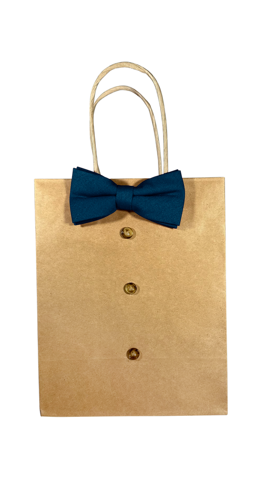 Navy Bow Tie Gift Bag - Small